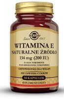 DATA 07/2026 Solgar Witamina E 200IU, 50 kapsułek