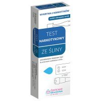 DATA 07/2026 Test diagnostyczny Domowe Laboratorium, do wykrywania narkotyków w ślinie, 1 sztuka