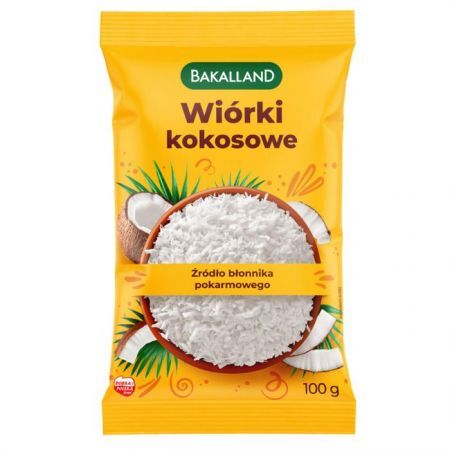 DATA 08/2026 Bakalland, wiórki kokosowe, 100g