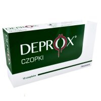 DATA 08/2026 Deprox, czopki doodbytnicze na zapalenie prostaty, 10 sztuk