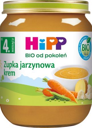DATA 08/2026 Hipp, zupka-krem jarzynowa, Bio, po 4 miesiącu, 125g