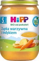 DATA 08/2026 Hipp, zupka warzywna z indykiem, Bio, po 5 miesiącu, 190g