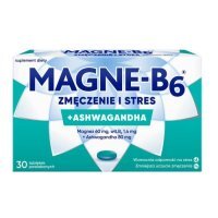 DATA 08/2026 Magne-B6 Zmęczenie i Stres, Magnez i Ashwagandha, 30 tabletek