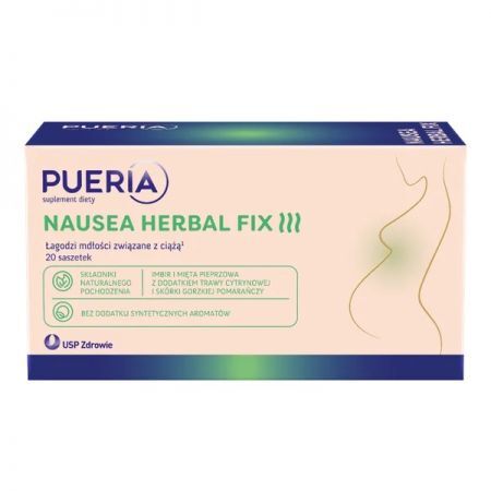 DATA 08/2026 Pueria Nausea Herbal Fix, 20 saszetek
