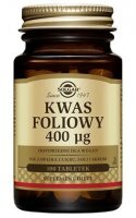 DATA 08/2026 Solgar Kwas Foliowy 400mcg, 100 tabletek