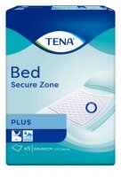 DATA 08/2026 Tena Bed Plus, podkłady higieniczne, rozmiar 60x60cm, 5 sztuk