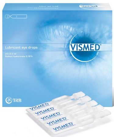 DATA 08/2026 Vismed, nawilżające krople do oczu, 20 minimsów po 0,3ml