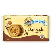 DATA 14/06/2026 Mulino Bianco, Baiocchi Classici, ciasteczka z kremem orzechowo-kakaowym, 336g