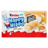 DATA 16/04/2026 Kinder Happy Hippo Nocciola, wafelki z orzechami laskowymi i mleczno-orzechowym nadzieniem, 103,5g