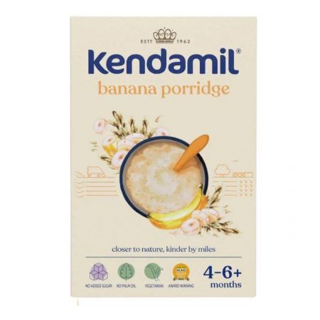 DATA 20/08/2026 Kendamil, mleczna kaszka z bananem, po 4 miesiącu, 150g