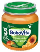 DATA 24/06/2026 BoboVita Pierwsza Łyżeczka, brzoskwinie, jabłka i banany, po 5 miesiącu, 125g