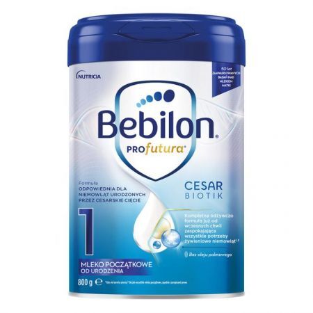 DATA 25/08/2026 Bebilon Profutura CesarBiotik 1, mleko początkowe od urodzenia, dla niemowląt urodzonych przez cesarskie cięcie, 800g