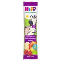 DATA 29/08/2026 Hipp, Owocowy Przyjaciel, miękki batonik owocowy, jabłka, banany, maliny, Bio, po 1 roku życia, 23g