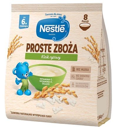 DATA 30/08/2026 Nestle Proste Zboża, kleik ryżowy, po 6 miesiącu, 144g