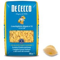 De Cecco, włoski makaron Conchigliette Rigate n°51, 500g