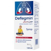 Deflegmin Junior 15mg/5ml, syrop dla dzieci po 1 roku życia, 120ml
