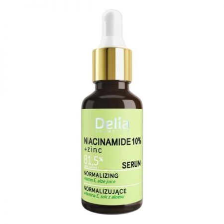 Delia Niacynamid 10% + cynk, serum normalizujące, cera mieszana, 30ml