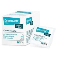 Demoxoft Clean, chusteczki do oczyszczania skóry powiek, 20 sztuk