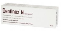 Dentinox N (150mg+3,4mg+3,2mg)/g, żel do stosowania na dziąsła, dla dzieci powyżej 3 miesiąca życia, 10g IR*