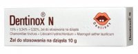 Dentinox N (150mg+3,4mg+3,2mg)/g, żel do stosowania na dziąsła, dla dzieci powyżej 3 miesiąca życia, 10g