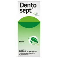 Dentosept 4,55g/5ml, koncentrat do sporządzania roztworu do stosowania w jamie ustnej, 100ml