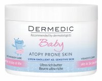 Dermedic Baby (dawniej Emolient Linum Baby), masło intensywnie natłuszczające do twarzy i ciała, od 1 dnia życia, 225g
