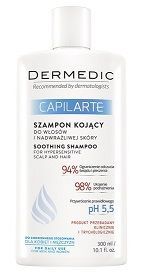 Dermedic, Capilarte, szampon kojący do włosów i nadwrażliwej skóry, 300ml
