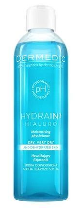 Dermedic, Hydrain3 Hialuro, nawilżający fizjotonik, 200ml