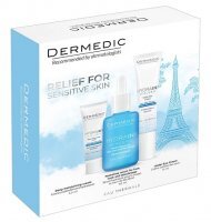 Dermedic, Hydrain3 Hialuro, serum nawadniające do twarzy, szyi i dekoltu, 30ml +  krem pod oczy, 15ml + krem dogłębnie nawilżający, 2,5ml