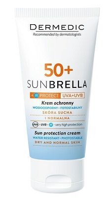 Dermedic, Sunbrella, krem ochronny SPF50+, dla skóry suchej i normalnej, 50ml