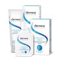 Dermena Hair Care, zestaw do włosów nadmiernie wypadających, szampon, 200ml + odżywka, 200ml