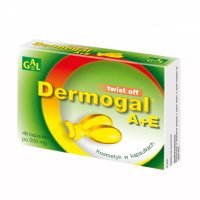 Dermogal A + E, kosmetyk w kapsułkach, 48 kapsułek twist-off