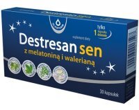 Destresan sen z melatoniną i walerianą, 30 kapsułek