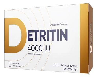 Detritin 4000 IU, 60 tabletek