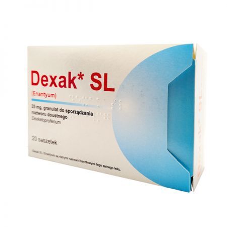 Dexak SL 25mg, granulat, 20 saszetek IR*