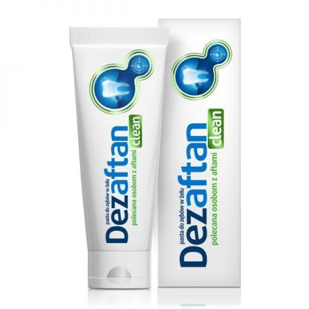 Dezaftan Clean, pasta do zębów w żelu, dla osób z aftami, 75ml