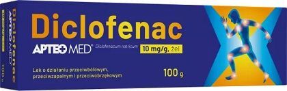 Diclofenac  10mg/g, Apteo Med, żel, 100g