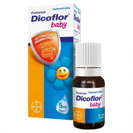 Dicoflor baby, krople, od pierwszych dni życia, 5ml