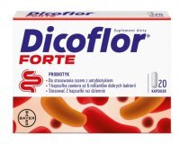 Dicoflor Forte, po 3 roku życia, 20 kapsułek