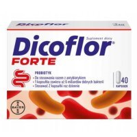 Dicoflor Forte, po 3 roku życia, 40 kapsułek