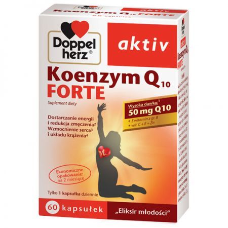 Doppelherz Aktiv, Koenzym Q10 Forte, 60 kapsułek