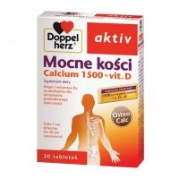 Doppelherz Aktiv, Mocne kosci Calcium1500 + Vit. D, 30 tabletek