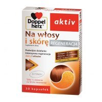 Doppelherz Aktiv, Na włosy i skórę Regeneracja, 30 kapsułek
