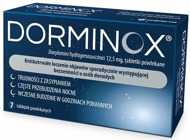 Dorminox 12,5mg, 7 tabletek