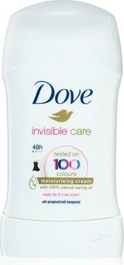 Dove Invisible Care, antyperspirant w sztyfcie, lilia wodna i róża, 40ml
