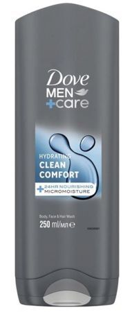 Dove Men+ Care Clean Comfort, żel pod prysznic 3w1, 250ml