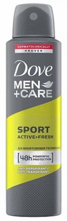 Dove Men+ Care Sport, Active + Fresh, antyperspirant w sprayu, 150ml