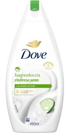 Dove, odświeżający żel pod prysznic i do kąpieli, ogórek i zielona herbata, 450ml