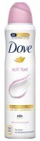 Dove Soft Feel, antyperspirant w sprayu, piwonia i bursztyn, 150ml