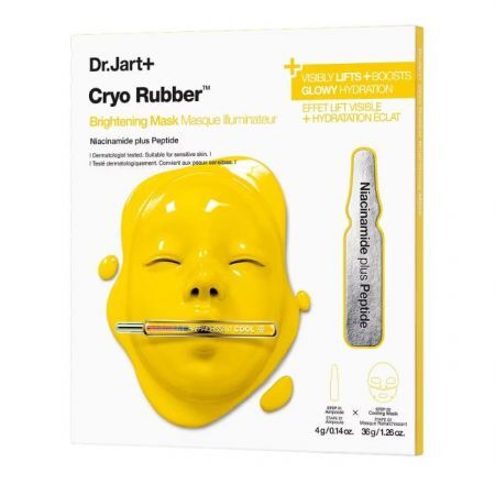 Dr.Jart+, Cryo Rubber, rozjaśniająca maska ​​hydrożelowa z niacynamidem, 1 sztuka